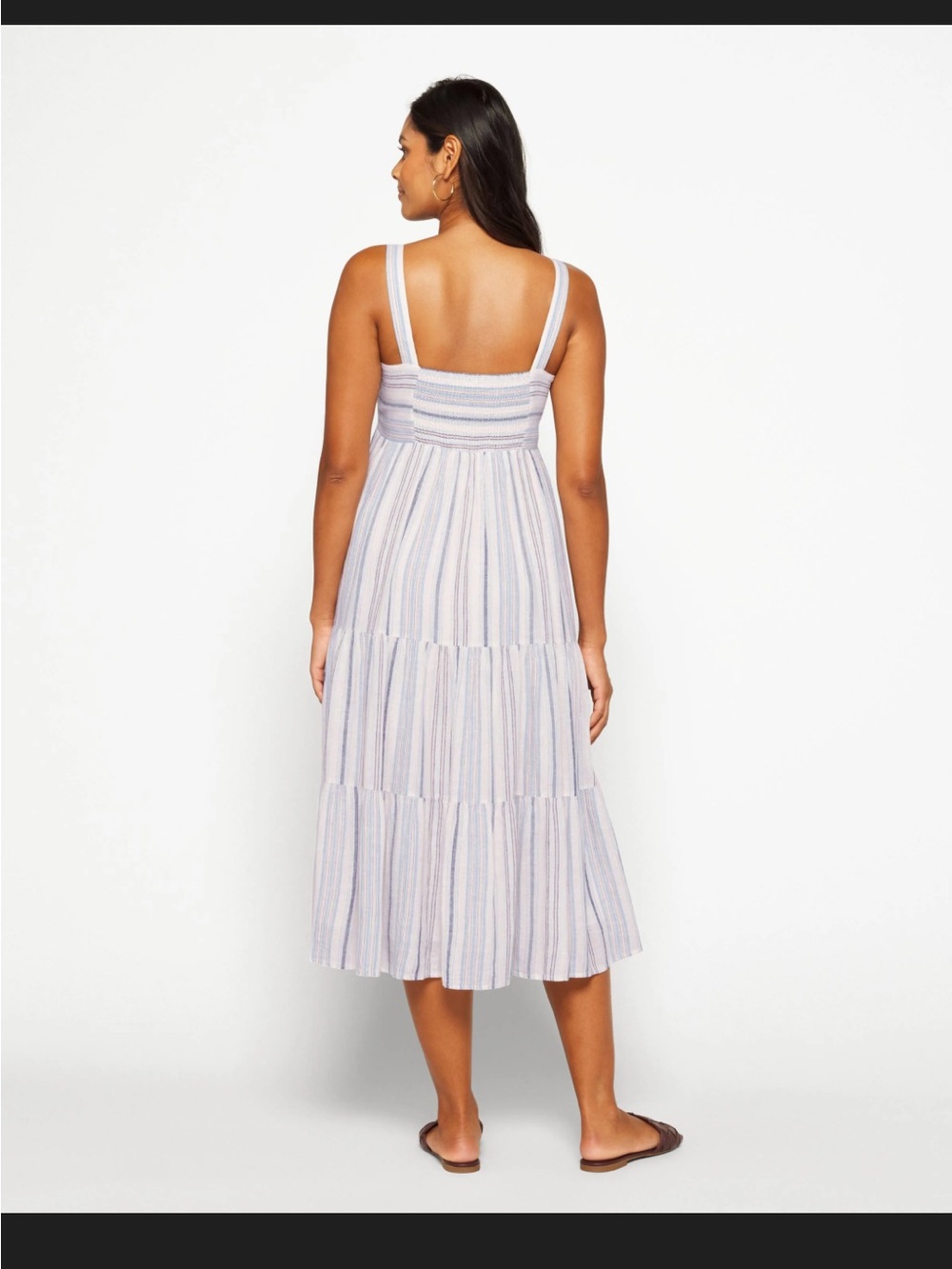 NWT Rails Blue & Cream Striped Maxi Dress, Medium ($198) - Picture 11 of 13